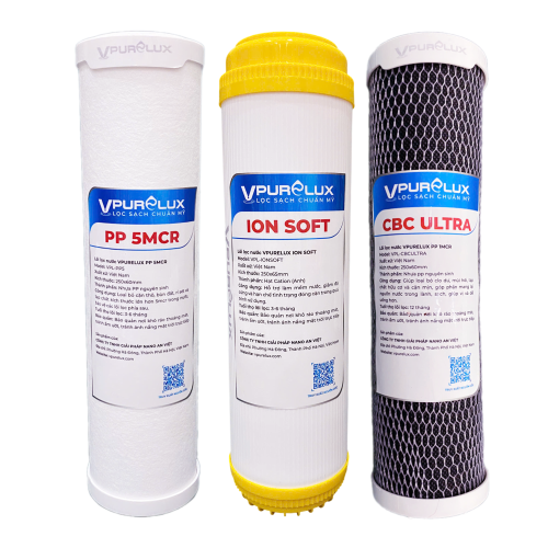 Combo bộ lọc thô 123 Nano Vpurelux