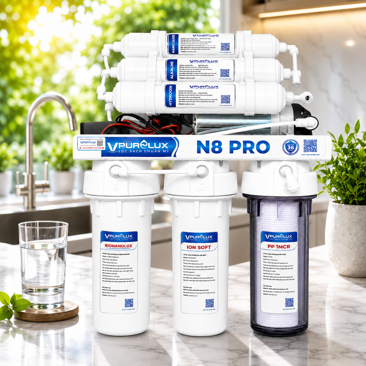Máy lọc nước Nano N8 Pro Vpurelux - Ảnh 2