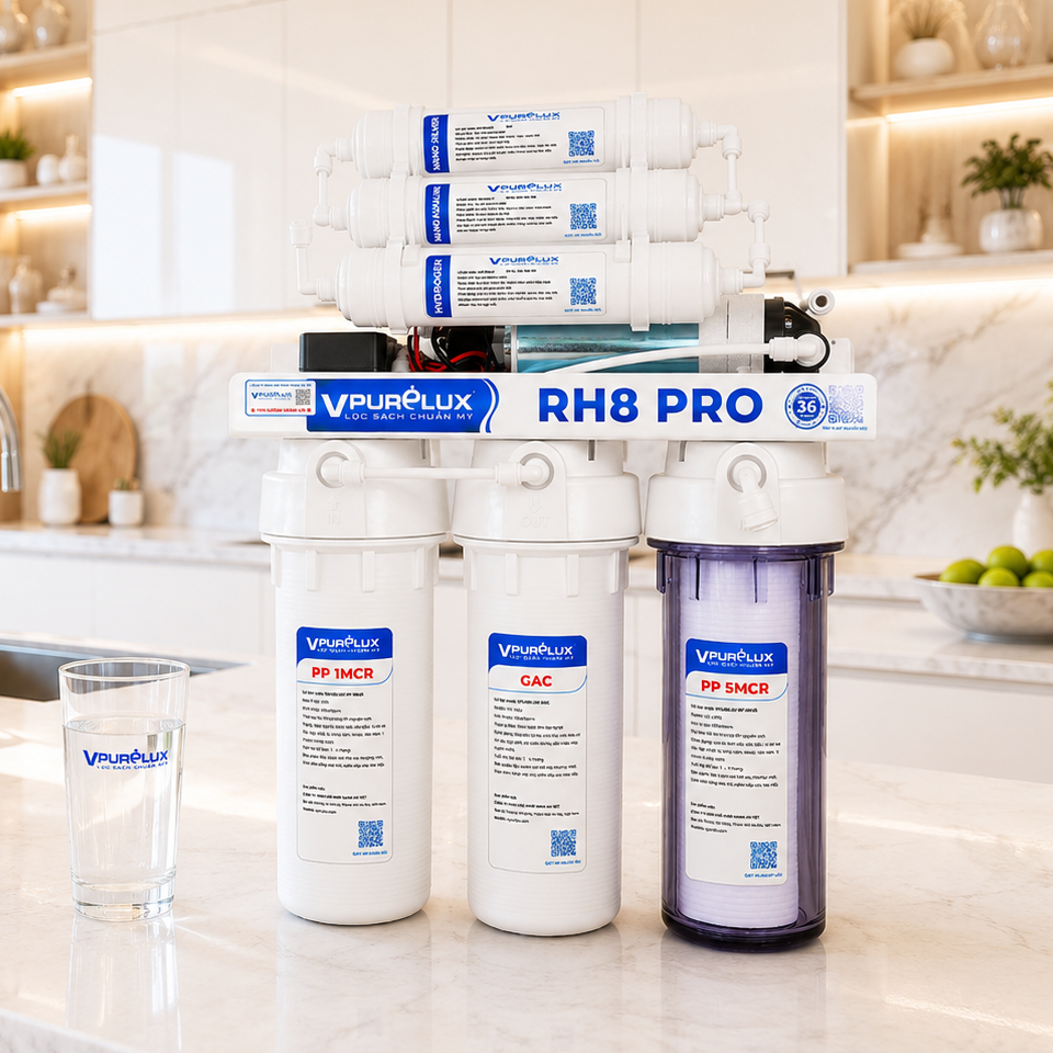 Máy lọc nước RO RH8 Pro Vpurelux - Ảnh 2