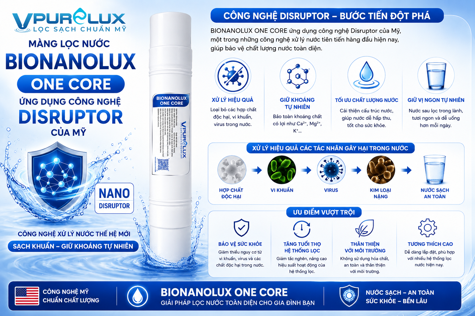 Máy lọc nước Mix M8 Pro Vpurelux - Ảnh 6