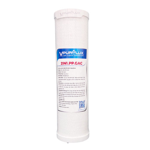 Lõi lọc nước 2IN1.PP.GAC Vpurelux