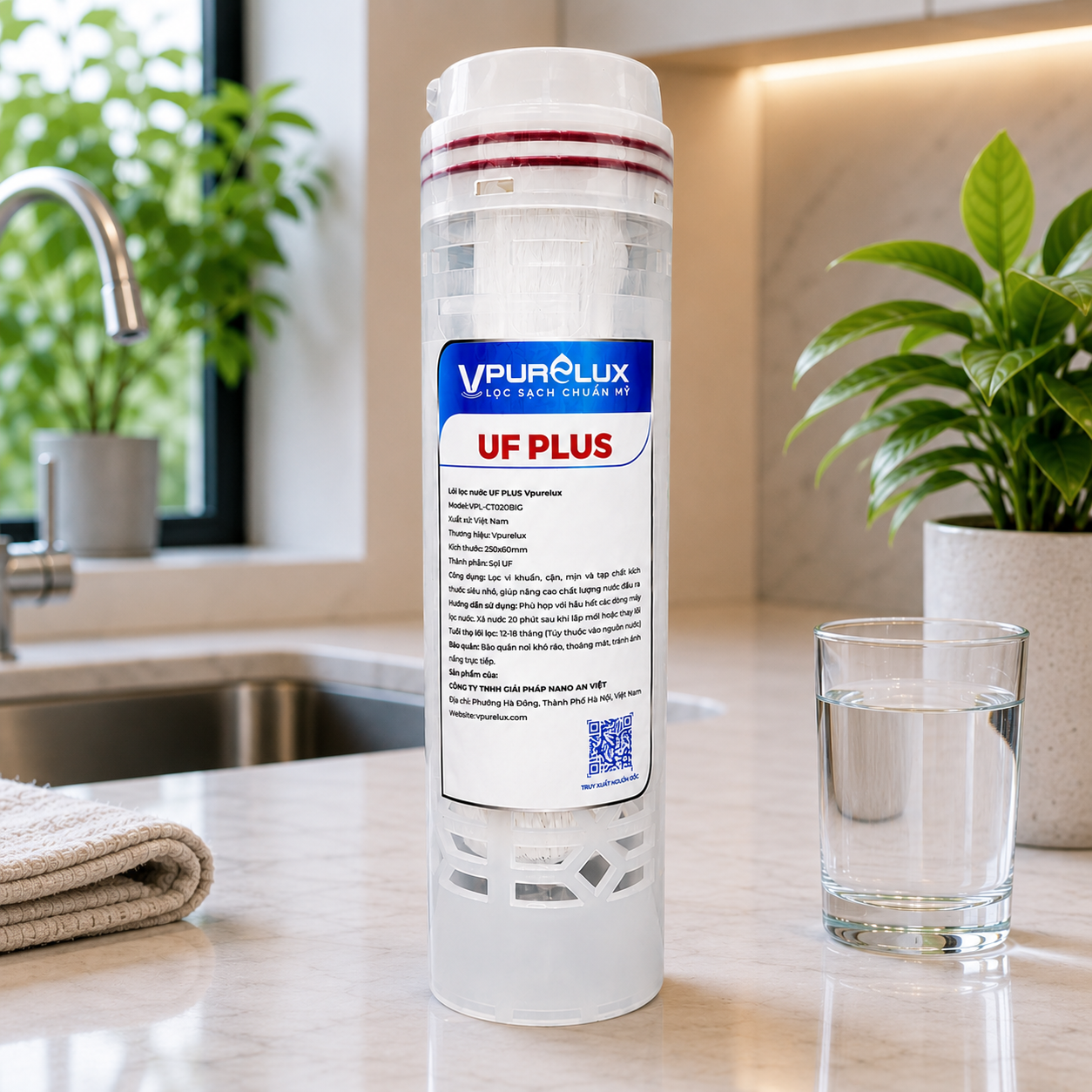 Màng lọc nước UF Plus Vpurelux - Ảnh 2